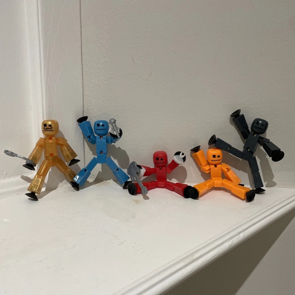 Zing Stikbot Stop Motion Animation Figure - Lot Of 5